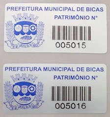 Etiqueta de Controle Patrimonial - FOTO 1