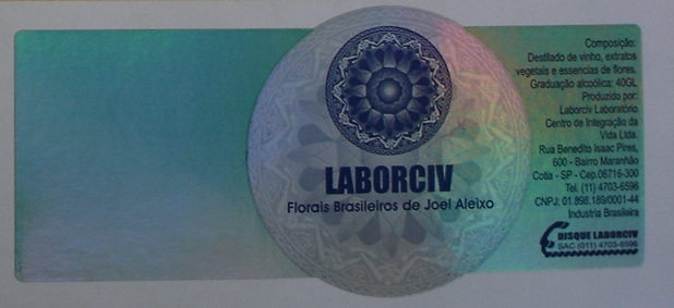 Etiqueta com Fundo Holográfico Laser Furta-Cor - FOTO 1
