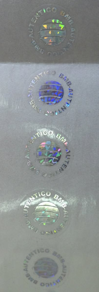 Etiqueta Transparente em Hotstamping Holográfico