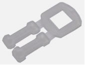 Foto Fivela Plástica para Fita de Arquear PP Preta