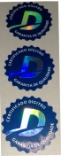 Etiqueta em Hotstamping Holográfico Fundo Branco