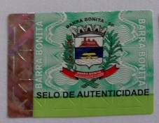 Foto Selo de Segurança com Fundo Numismático